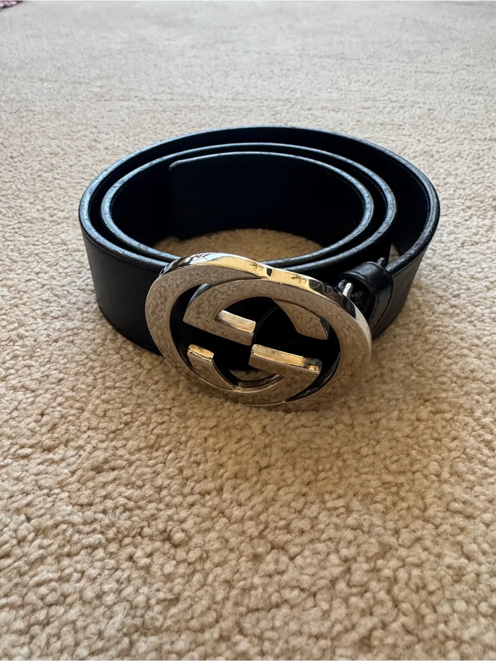 Gucci black leather